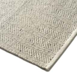 Milton Herringbone Rug Grey 120x170cm - Home Accessories - The Cotswold Company - thumbnail 1