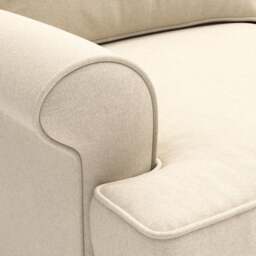 Large 2 Seater Sofa - Lily White - House Linen Mix - Stewart - The Cotswold Company - thumbnail 4