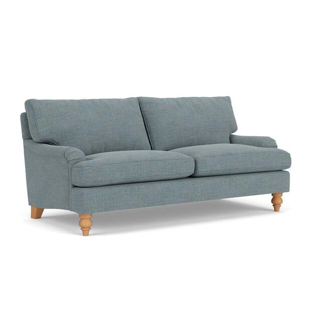 3 Seater Sofa - Teal Marl - Rustic Weave - Morris - The Cotswold Company - image 1