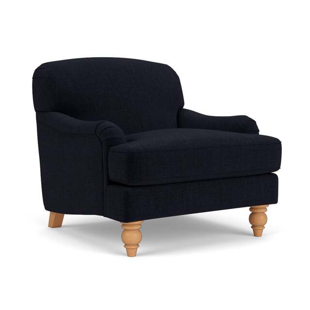 Ashbee Armchair - Ink - Eco Chenille - The Cotswold Company - image 1