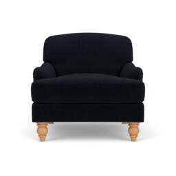 Ashbee Armchair - Ink - Eco Chenille - The Cotswold Company - thumbnail 2