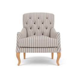 Armchair - Indigo - Kingham Stripe - Olivia - The Cotswold Company - thumbnail 2