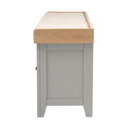4 Drawer Shoe Bench - Chester Dove Grey - The Cotswold Company - thumbnail 7