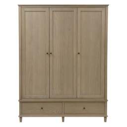 Bibury Smoked Oak Triple Wardrobe - The Cotswold Company - thumbnail 4