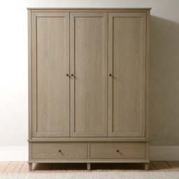 Bibury Smoked Oak Triple Wardrobe - The Cotswold Company - thumbnail 3