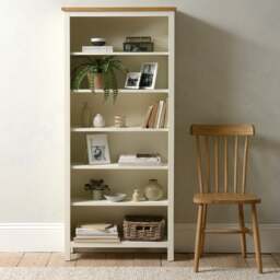 Simply Cotswold Classic Cream Large Bookcase - The Cotswold Company