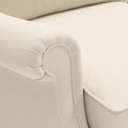 Large 2 Seater Sofa - Cream - House Weave - Taylor High Back - The Cotswold Company - thumbnail 4