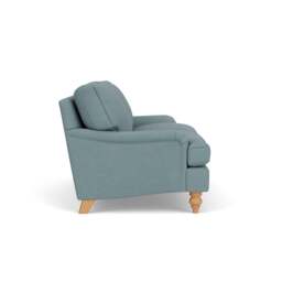 Large 2 Seater Sofa - Sky Blue - House Linen Mix - Morris - The Cotswold Company - thumbnail 3