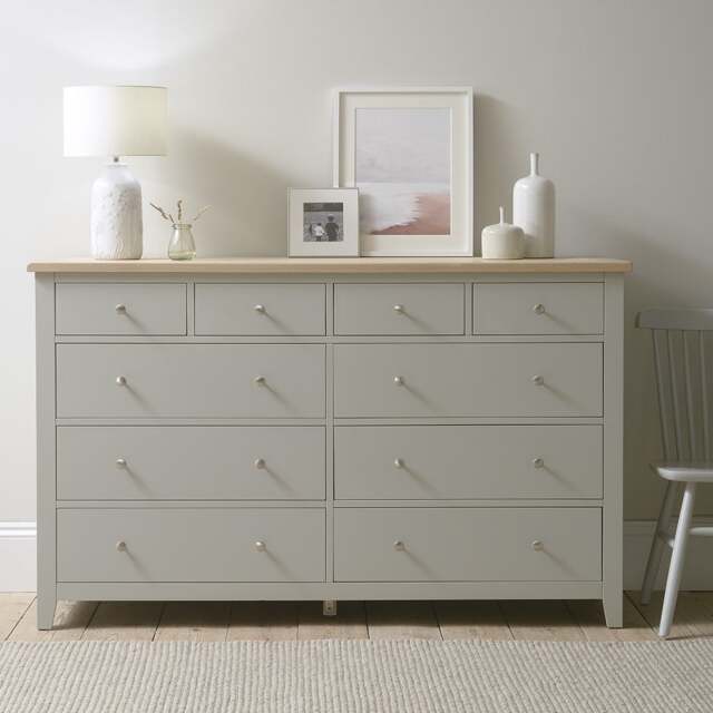10 Drawer Chest - Chester Dove Grey - The Cotswold Company - image 1