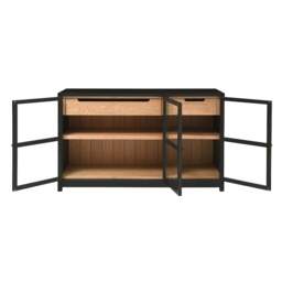 Glass Sideboard - Hilcot Black - The Cotswold Company - thumbnail 7