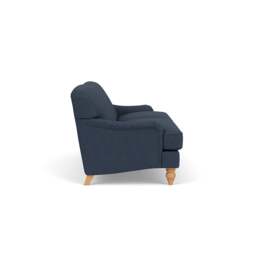 4 Seater Sofa - Indigo - Luxury Italian Linen - Ashbee - The Cotswold Company - thumbnail 3
