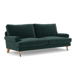 3 Seater Sofa - Lake - Matt Velvet - Stewart - The Cotswold Company - thumbnail 1