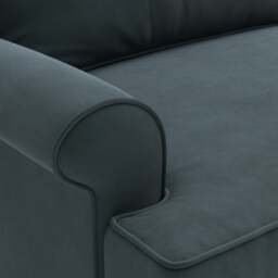 3 Seater Sofa - Lake - Matt Velvet - Stewart - The Cotswold Company - thumbnail 4