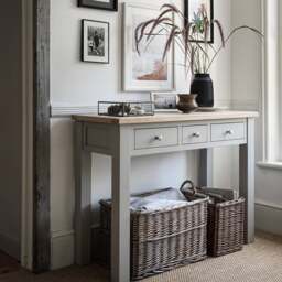 Console Dressing Table - Chester Dove Grey - The Cotswold Company - thumbnail 5