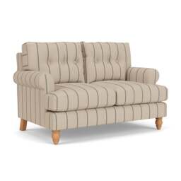 2 Seater Sofa - Charcoal - Compton Stripe - Talbot - The Cotswold Company