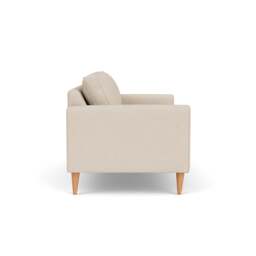 Large 2 Seater Sofa - Lily White - House Linen Mix - Saxon - The Cotswold Company - thumbnail 3