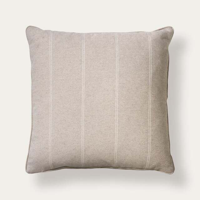 Compton Stripe Cushion Natural 50x50cm - Home Accessories - The Cotswold Company - image 1