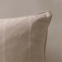 Compton Stripe Cushion Natural 50x50cm - Home Accessories - The Cotswold Company - thumbnail 3