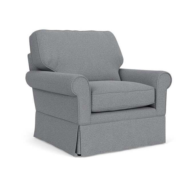 Armchair - Blue Marl - House Weave - Dawson - The Cotswold Company - image 1