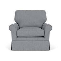 Armchair - Blue Marl - House Weave - Dawson - The Cotswold Company - thumbnail 2
