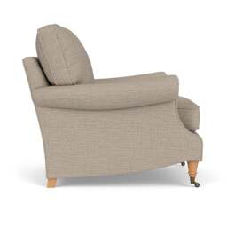 Taylor High Back Armchair - Natural - Herringbone Weave - The Cotswold Company - thumbnail 3