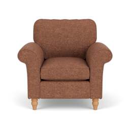 Armchair - Brick Marl - Aquaclean Oxford - Hurley - The Cotswold Company - thumbnail 2