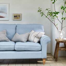 Large 2 Seater Sofa - Dove Grey - House Linen Mix - Hurley - The Cotswold Company - thumbnail 6