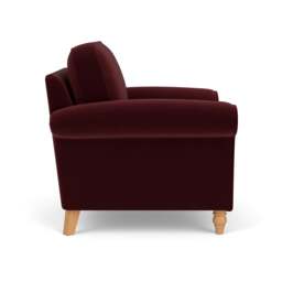 Armchair - Dark Rosehip - Matt Velvet - Hurley - The Cotswold Company - thumbnail 3