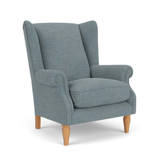 Armchair - Teal marl - Rustic Weave - Alice - The Cotswold Company - image 1