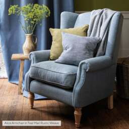 Armchair - Teal marl - Rustic Weave - Alice - The Cotswold Company - thumbnail 5