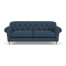 4 Seater Sofa - Indigo - House Linen Mix - Chapman - The Cotswold Company - thumbnail 2