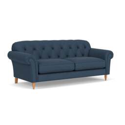 4 Seater Sofa - Indigo - House Linen Mix - Chapman - The Cotswold Company