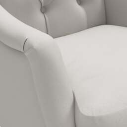 Olivia Armchair - Dove grey - House linen mix - The Cotswold Company - thumbnail 4