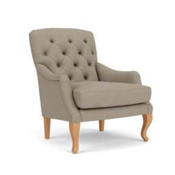 Olivia Armchair - Dove grey - House linen mix - The Cotswold Company
