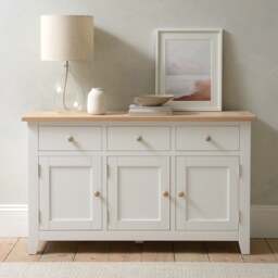 Large Sideboard - Chester Pure White - The Cotswold Company