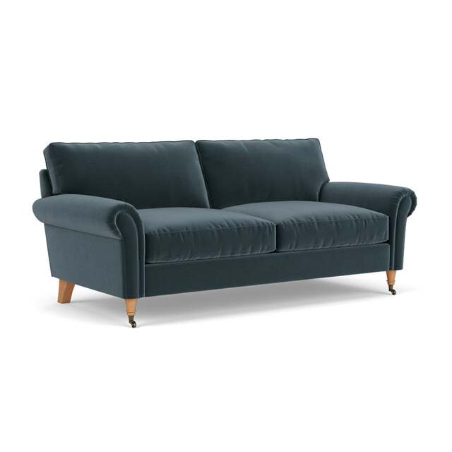 3 Seater Sofa - Night Sky - Matt Velvet - Osbourne - The Cotswold Company - image 1