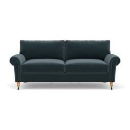 3 Seater Sofa - Night Sky - Matt Velvet - Osbourne - The Cotswold Company - thumbnail 2