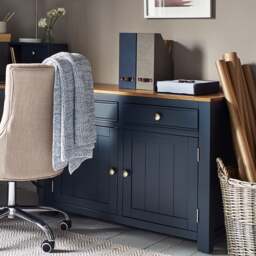 Chalford Inky Blue Cupboard - The Cotswold Company - thumbnail 2