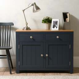 Chalford Inky Blue Cupboard - The Cotswold Company - thumbnail 1