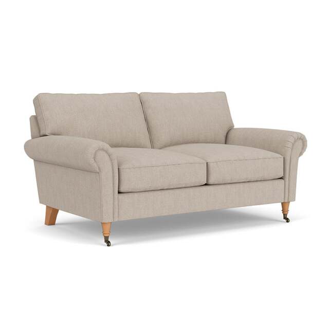 Large 2 Seater Sofa - Natural - Luxury Italian Linen - Osbourne - The Cotswold Company - image 1