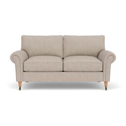 Large 2 Seater Sofa - Natural - Luxury Italian Linen - Osbourne - The Cotswold Company - thumbnail 2