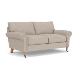 Large 2 Seater Sofa - Natural - Luxury Italian Linen - Osbourne - The Cotswold Company