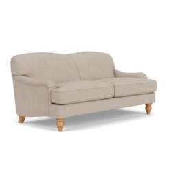 Ashbee 3 Seater - Natural - Luxury Italian Linen - The Cotswold Company