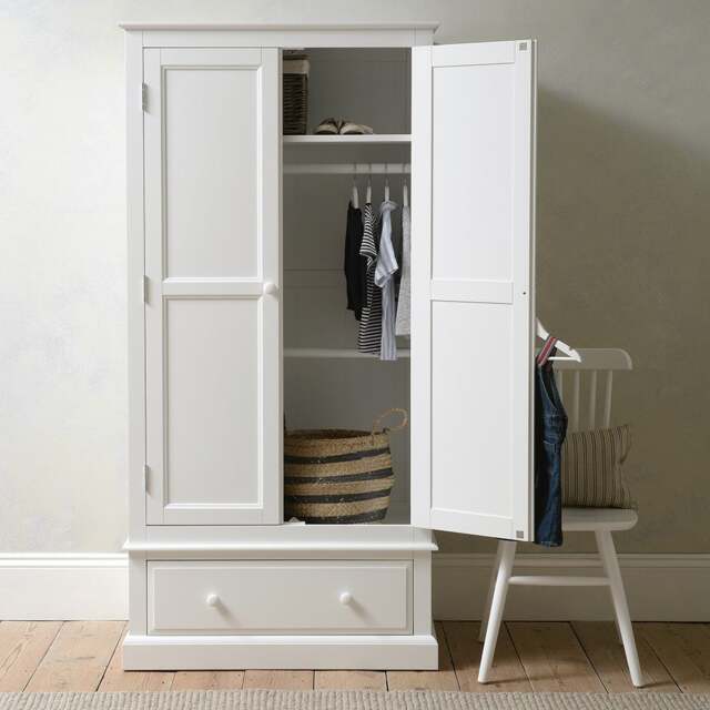 Pensham Pure White Narrow Double Wardrobe - The Cotswold Company - image 1