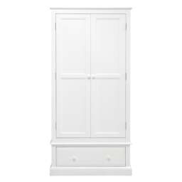 Pensham Pure White Narrow Double Wardrobe - The Cotswold Company - thumbnail 3