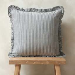 Country Ruffles Cornflower Cushion - Home Accessories - The Cotswold Company - thumbnail 2