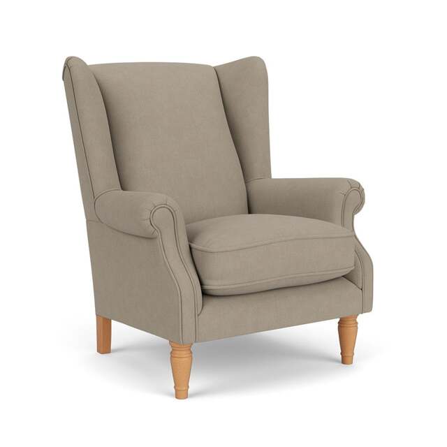 Armchair - Dove grey - House Linen Mix - Alice - The Cotswold Company - image 1
