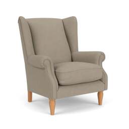 Armchair - Dove grey - House Linen Mix - Alice - The Cotswold Company