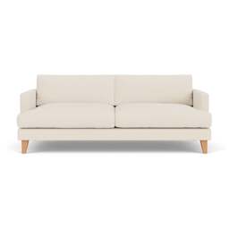 4 Seater Sofa - Cream - House Weave - Jackson - The Cotswold Company - thumbnail 2
