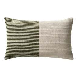 Woven Cotton Stripe Cushion Forest - Home Accessories - The Cotswold Company - thumbnail 4